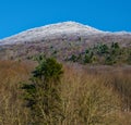 Winter View of Flat Top Mountain Royalty Free Stock Photo